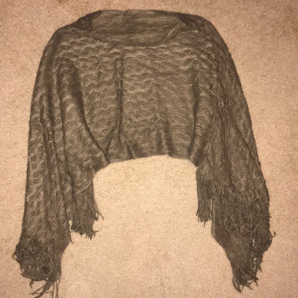 Rikka olive green Poncho